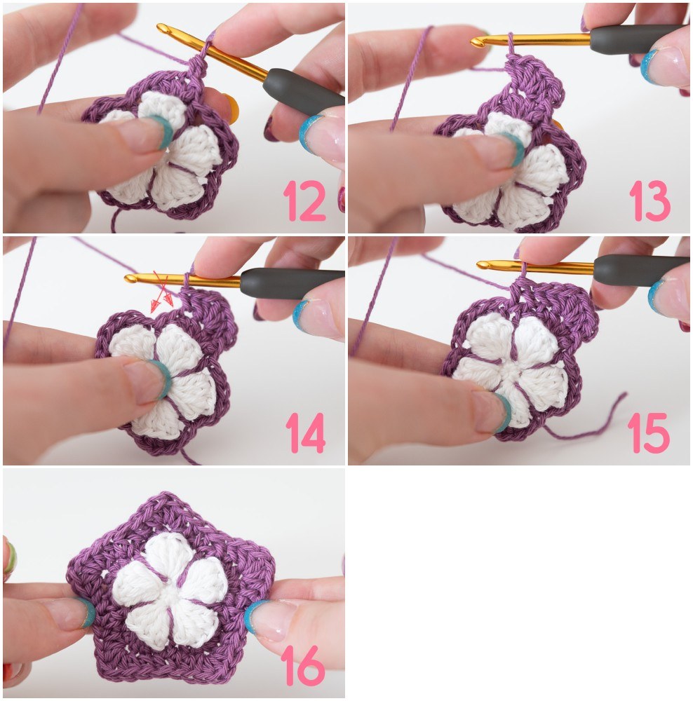 winter star garland step 12-16