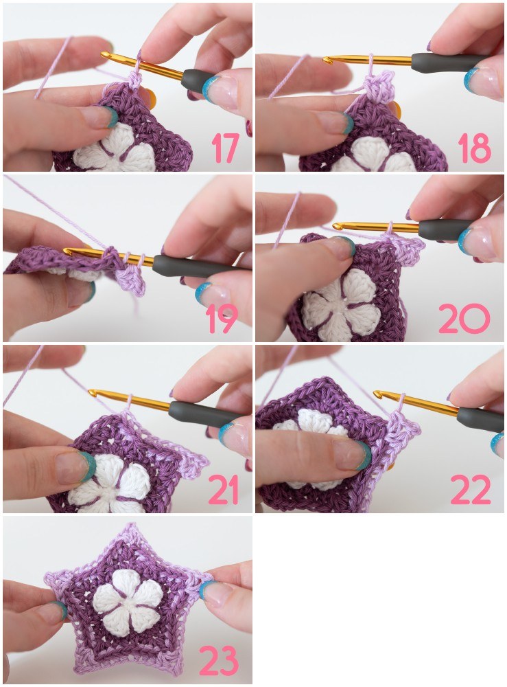 winter star garland step 17-23