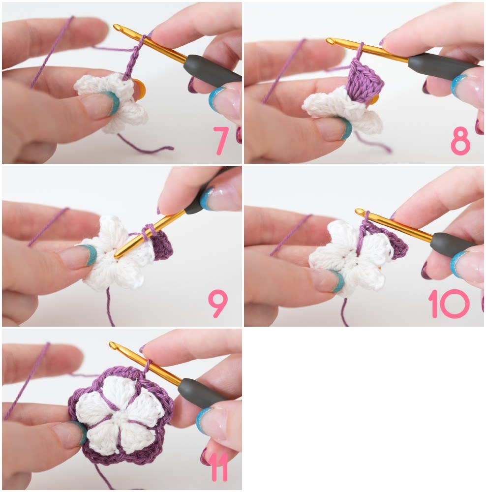 winter star garland step 7-11
