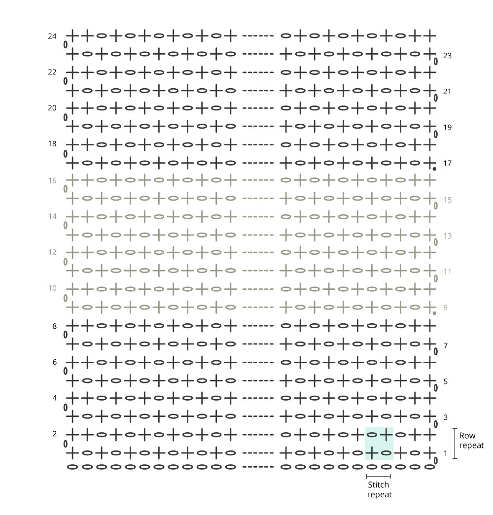 Present Pillow moss stitch