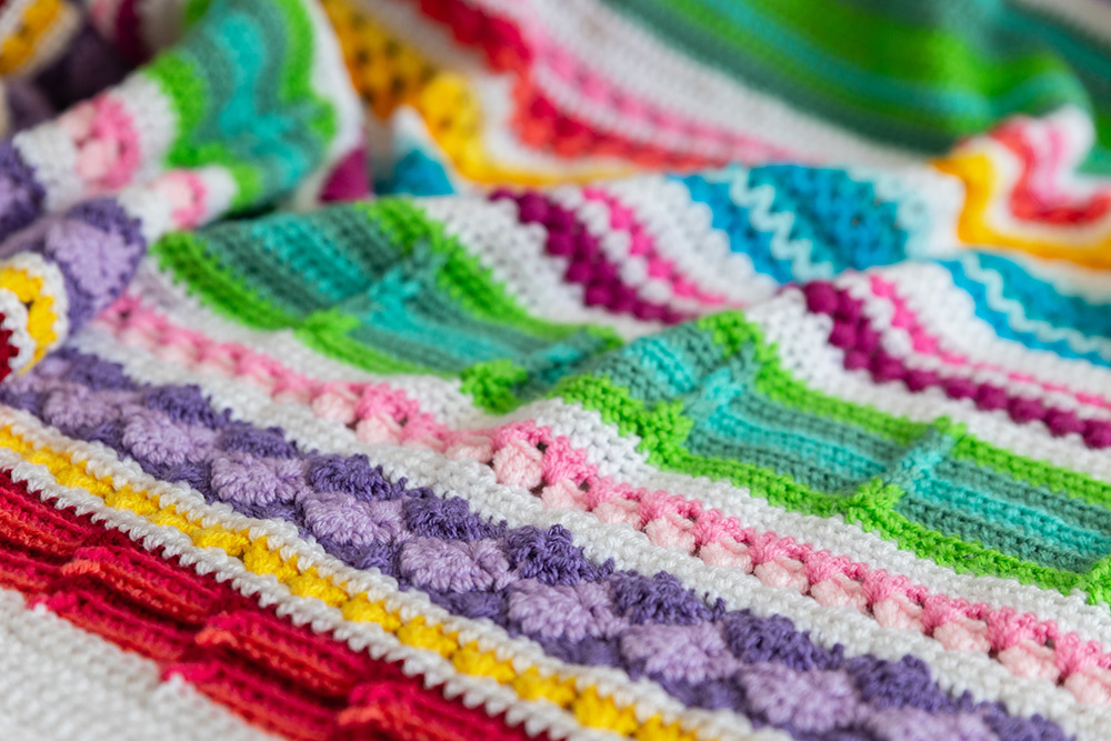 Rainbow Sampler Blanket 2
