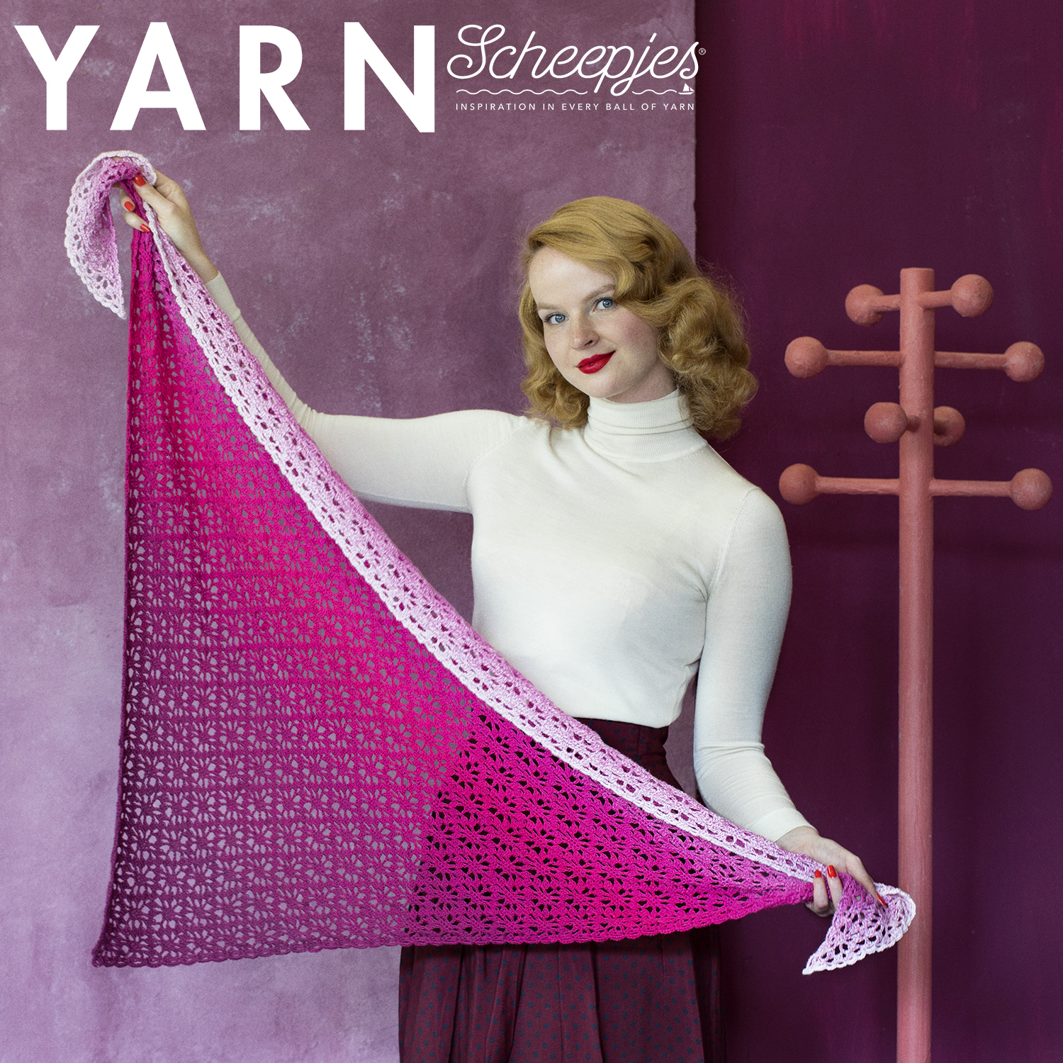 Frozen Roze Shawl