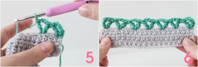 Tulip stitch photo tutorial photo 5-6