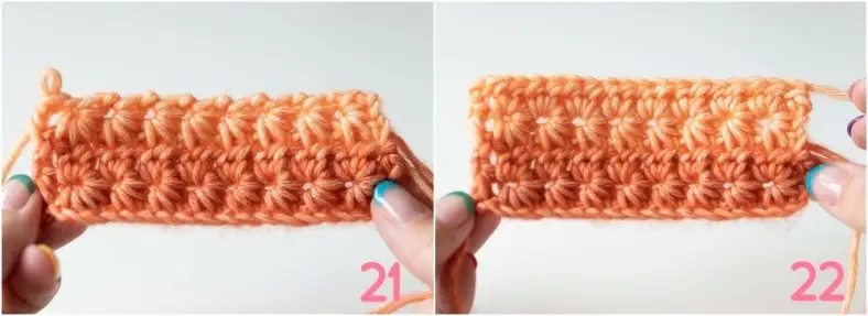 Star Stitch tutorial photo 21-22