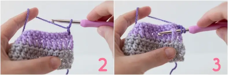 Alpine stitch crochet tutorial photo 2-3
