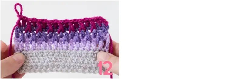 Alpine stitch crochet tutorial photo 12