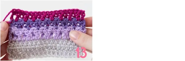Alpine stitch crochet tutorial photo 13