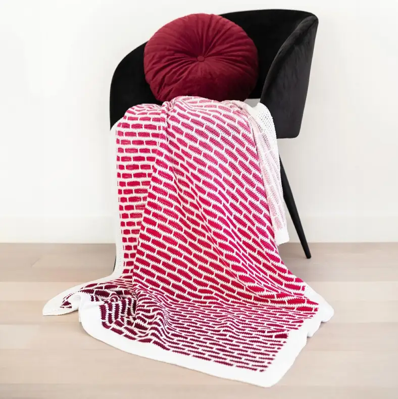 Brickwork baby blanket