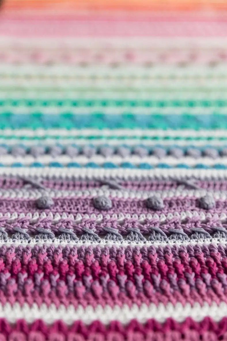 Baby sampler blanket 2 crochet pattern 28