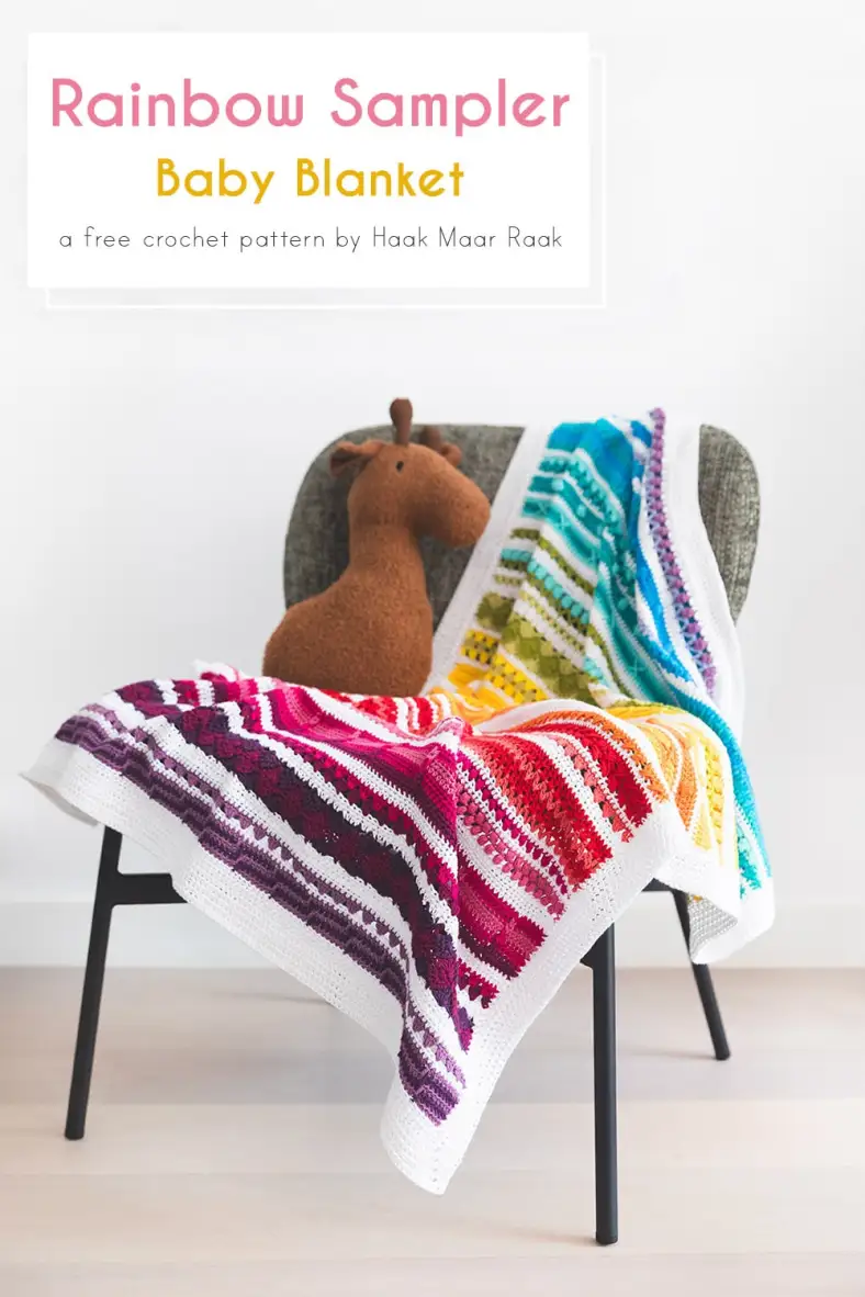 Rainbow Baby Sampler Blanket 2