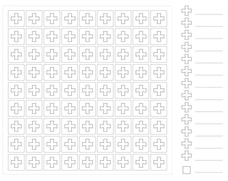 Granny Square Pillow colouring template