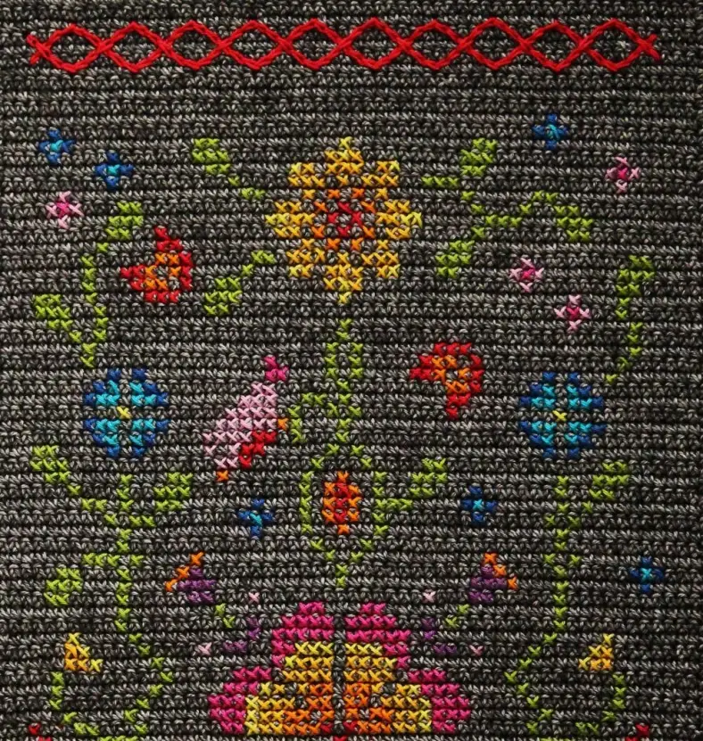 Hygge Part 8, the other side of the embroidery