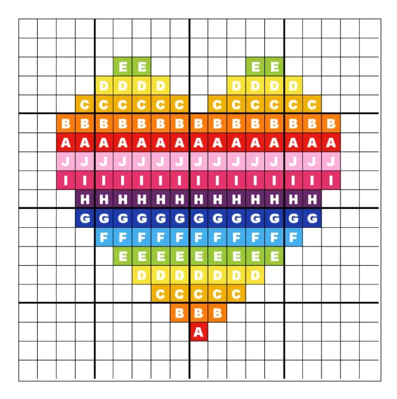 Gauge square embroidery