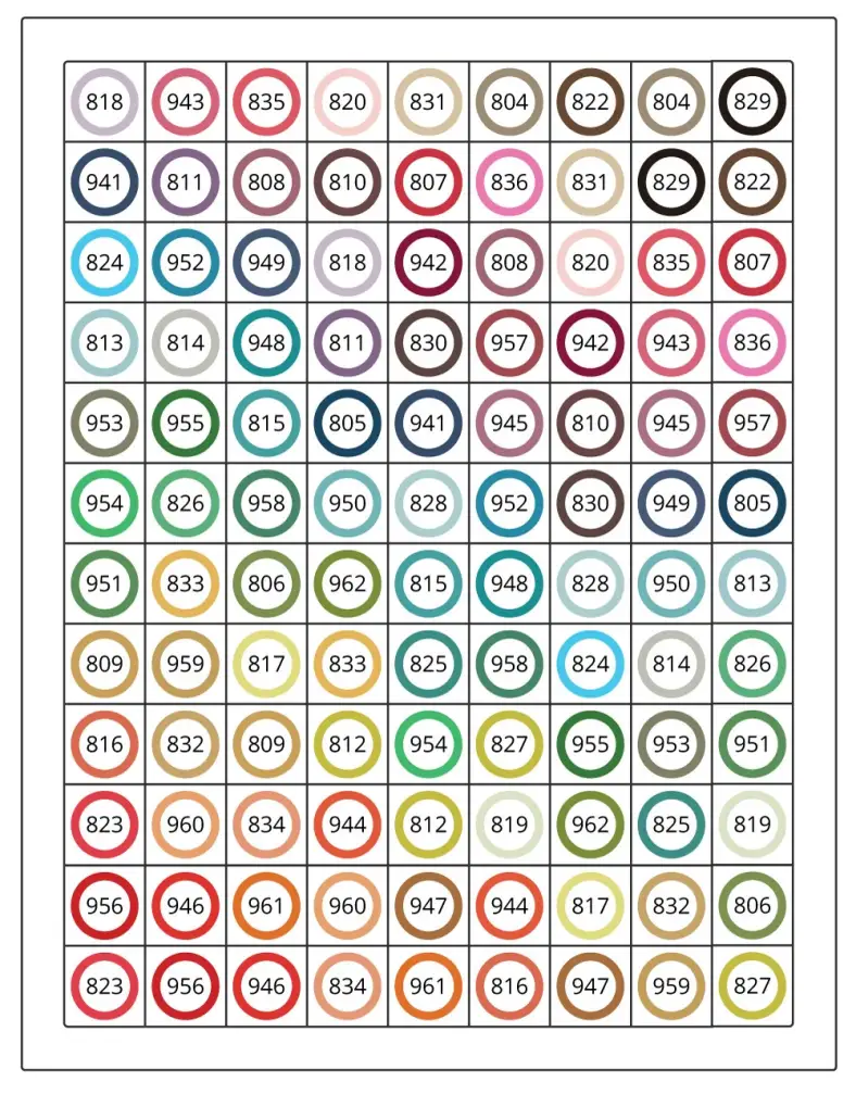 Colour overview Pop Spots Blanket