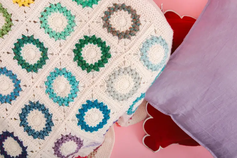 Pop Spots Blanket joining instructions