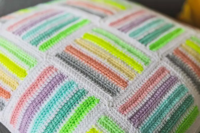 Luminous Loom pillow