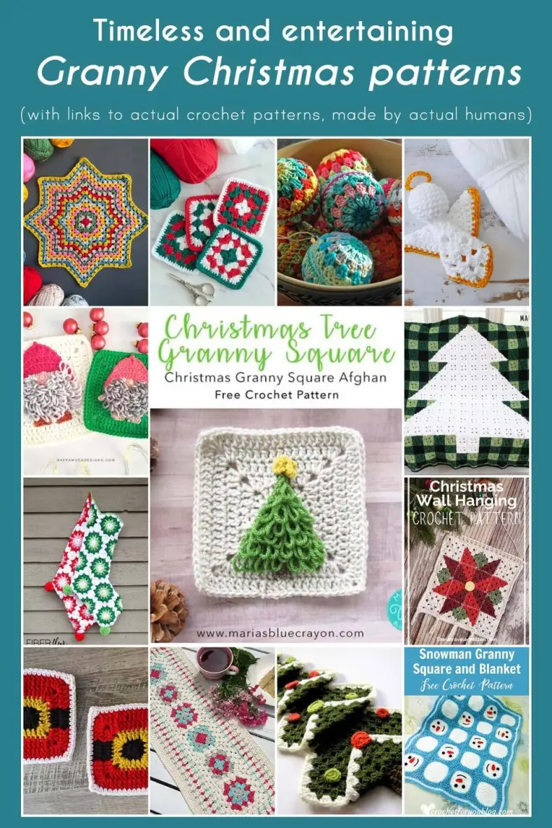 Timeless Christmas Granny Square patterns