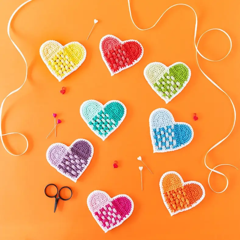 Hygge Hearts Scandinavian Folk motif