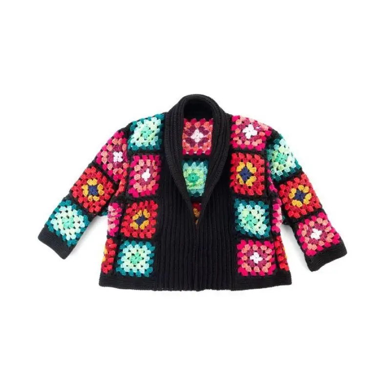 09 cozy crochet granny cardigan redheart