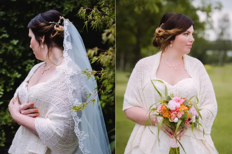 Beaded bridal shawl haakmaarraak overview