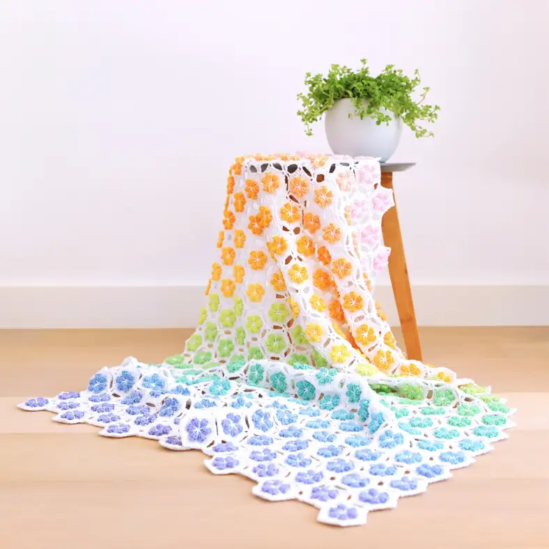 Flower Shower Blanket Overview photo