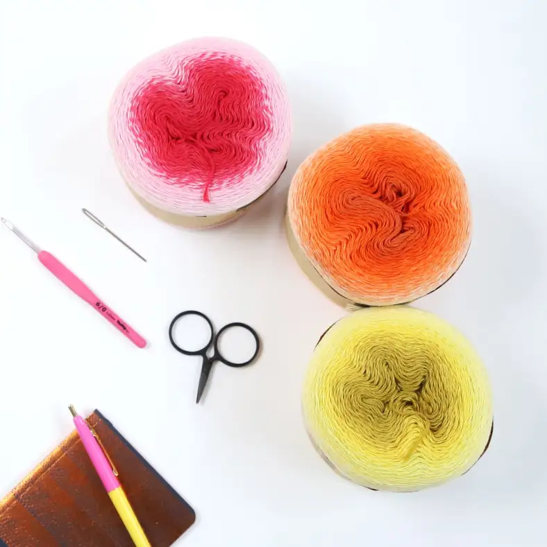Ombre whirl Pink and orange