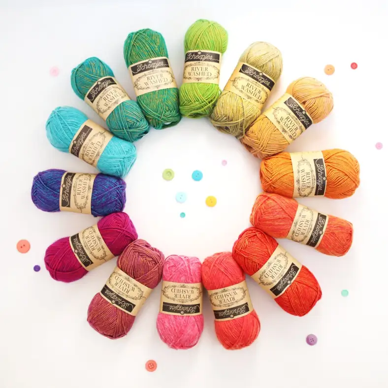 River Washed colour rainbow palette