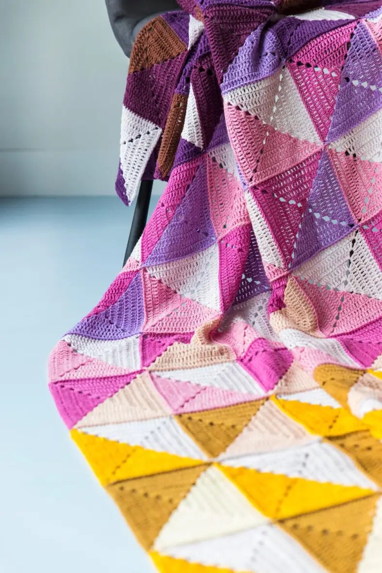Origami Blanket closeup backside