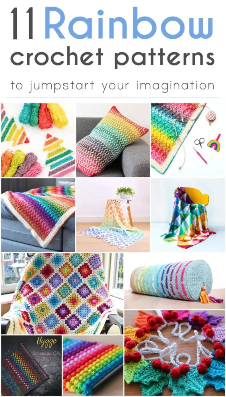 Rainbow Crochet patterns to jumpstart your imagination