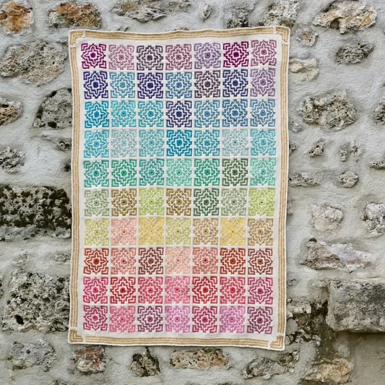 Terrazzo afghan baby stone washed carre medium2