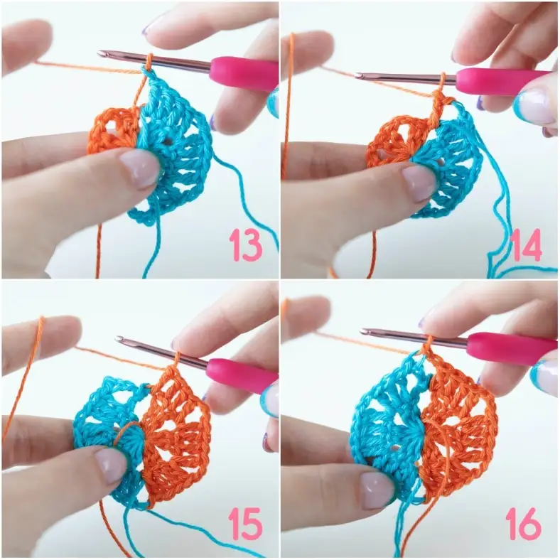 Colourful state of mind Blanket Photo tutorial 13-16
