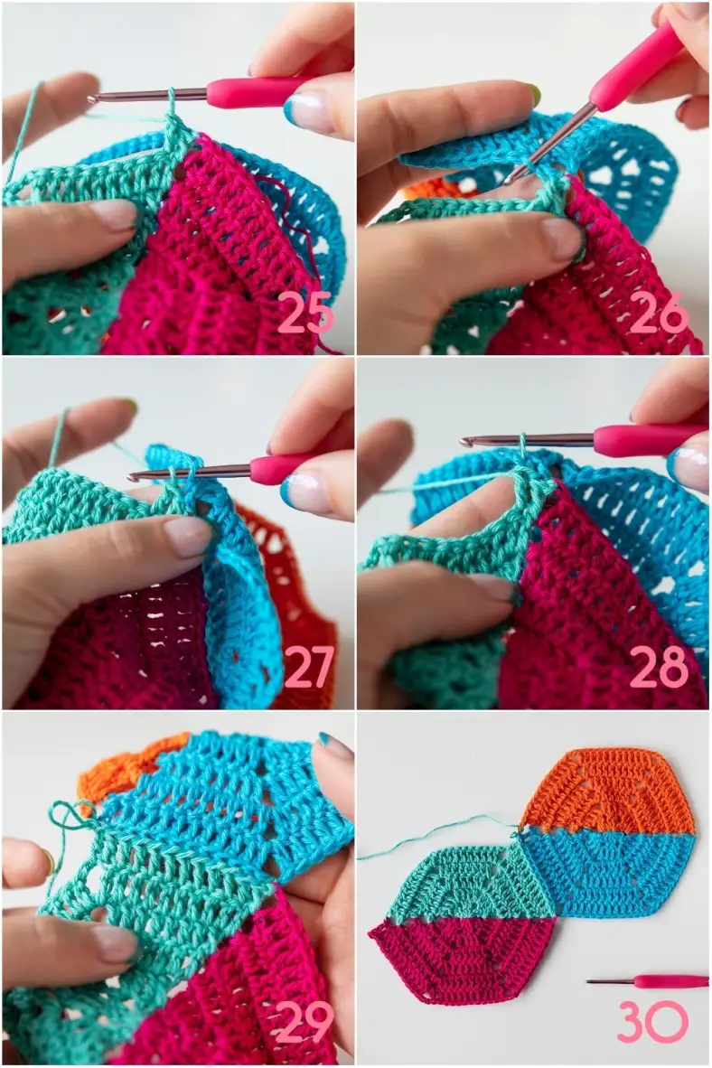 Colourful state of mind Blanket Photo tutorial 25-30