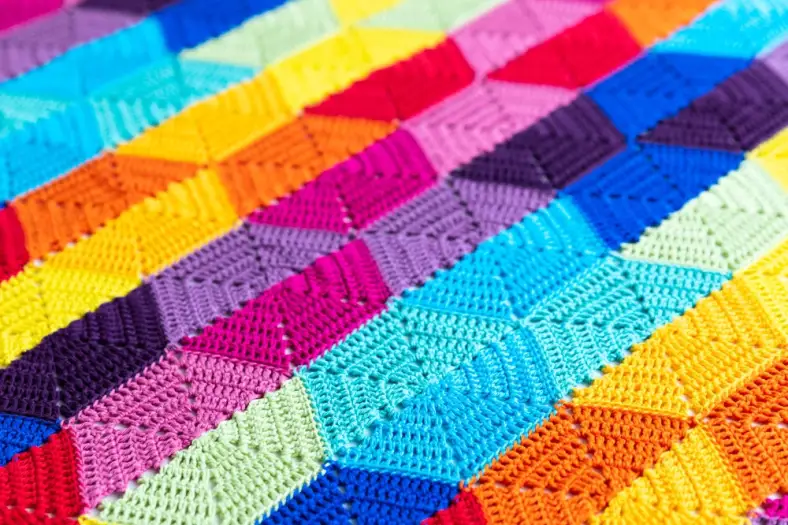Rainbow baby blanket cotton 8
