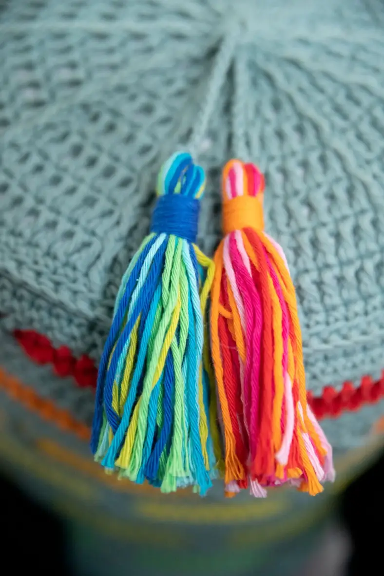 Tassels for the XOXO pillow