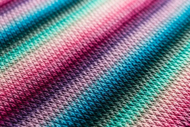 Alpine stitch blanket