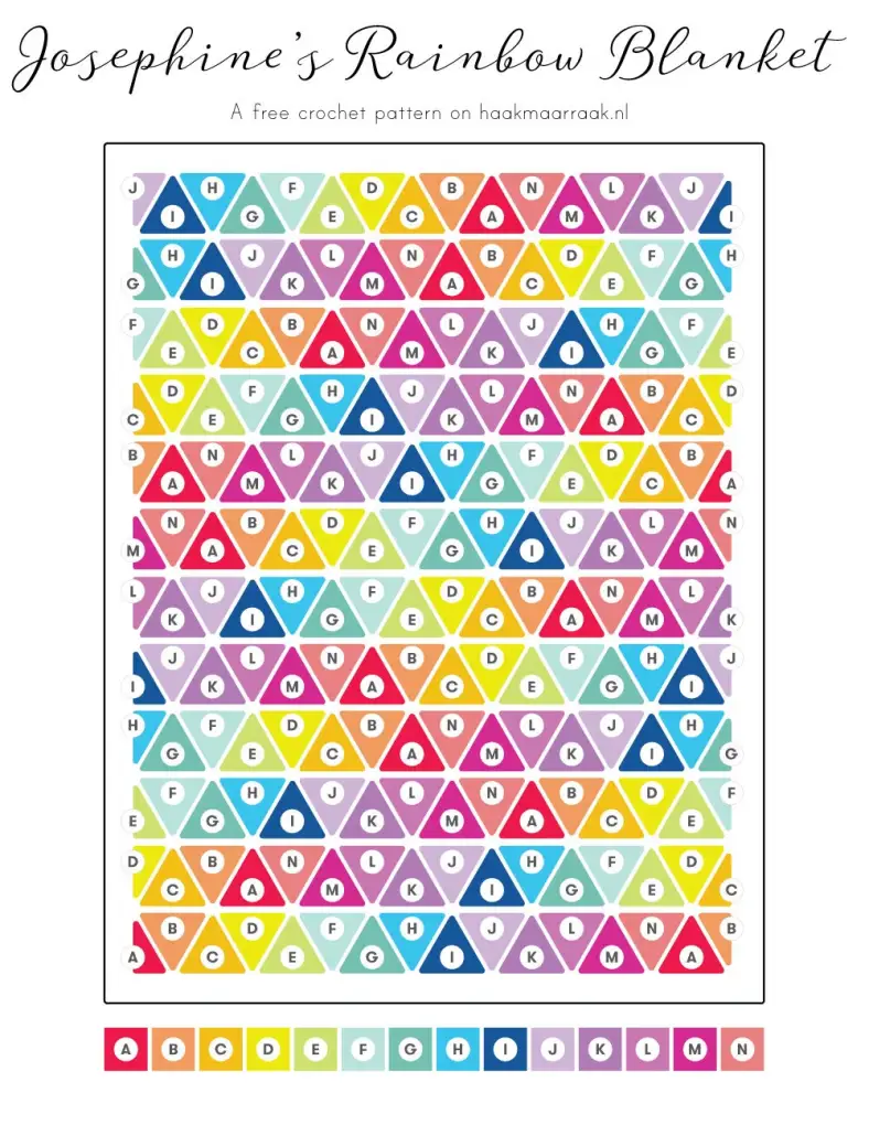 Josephine's rainbow blanket