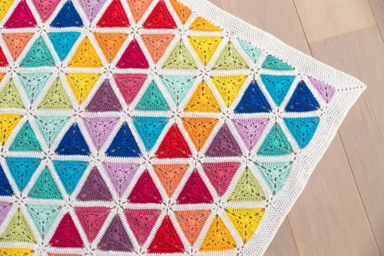 Josephine's rainbow blanket corner