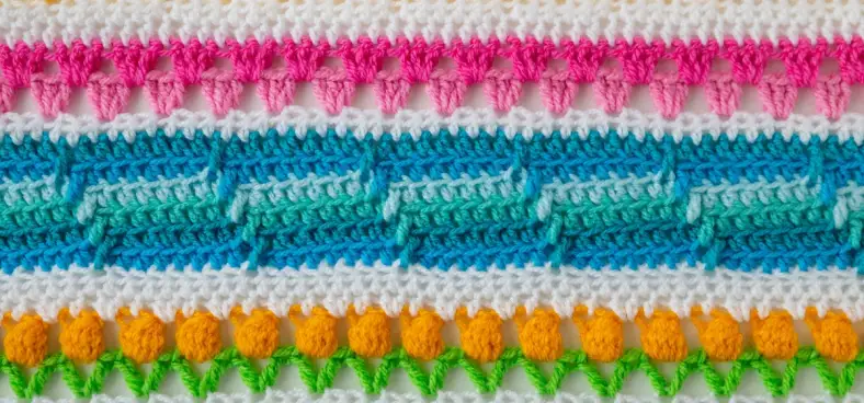 Part 6 Rainbow Sampler Blanket 2