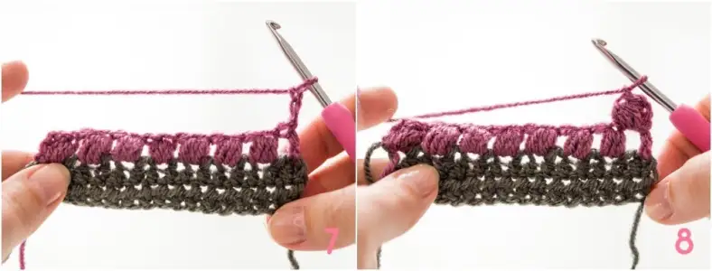 Puff stitch photo tutorial photo 7-8