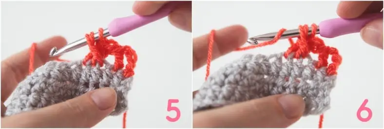 Wrapped Stitch Photo Tutorial Photo 5-6