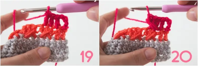 Wrapped Stitch Photo Tutorial Photo 19-20
