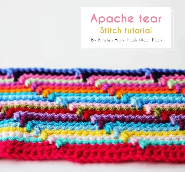 Apache Tear stitch tutorial for crocheters