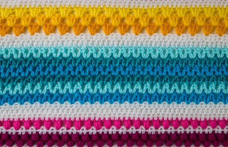 Deel 3 Regenboog Sampler deken 2