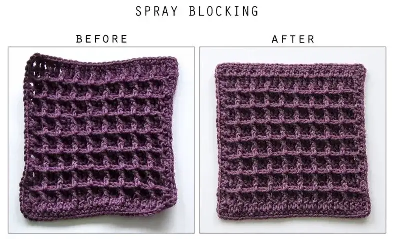 Spray Blocking for crochet