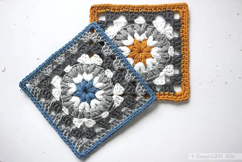 Triple Puff Granny Square Freecrochetpatternandtutorialby Emmy LIE Nprintableversionavailableforpurchase