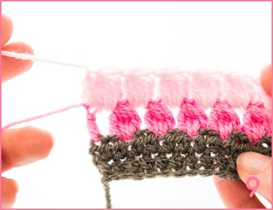 Bobble stitch instruction photo ( 9 )